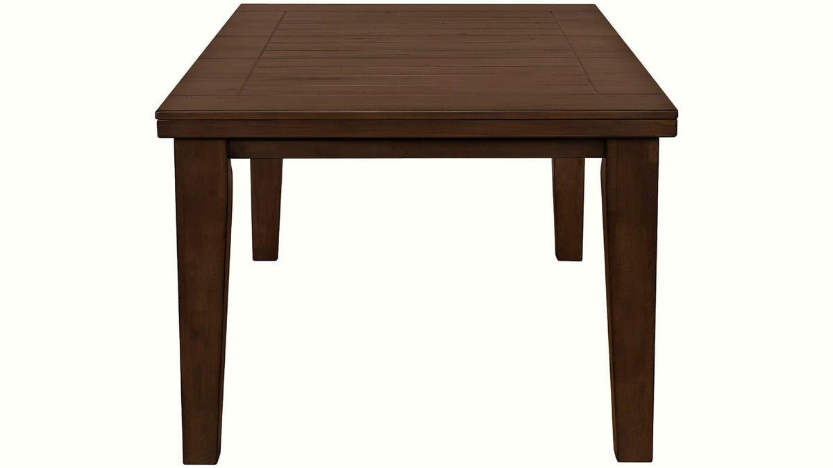 Contemporary Solid Wood Dining Table with 18" Leaf for Dining Room
