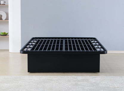 Queen Black Metal Bed Frame - Modern Bedroom Base