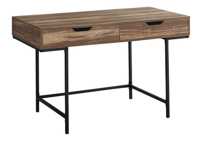 Brown Computer Desk with Storage Drawers - 48" L