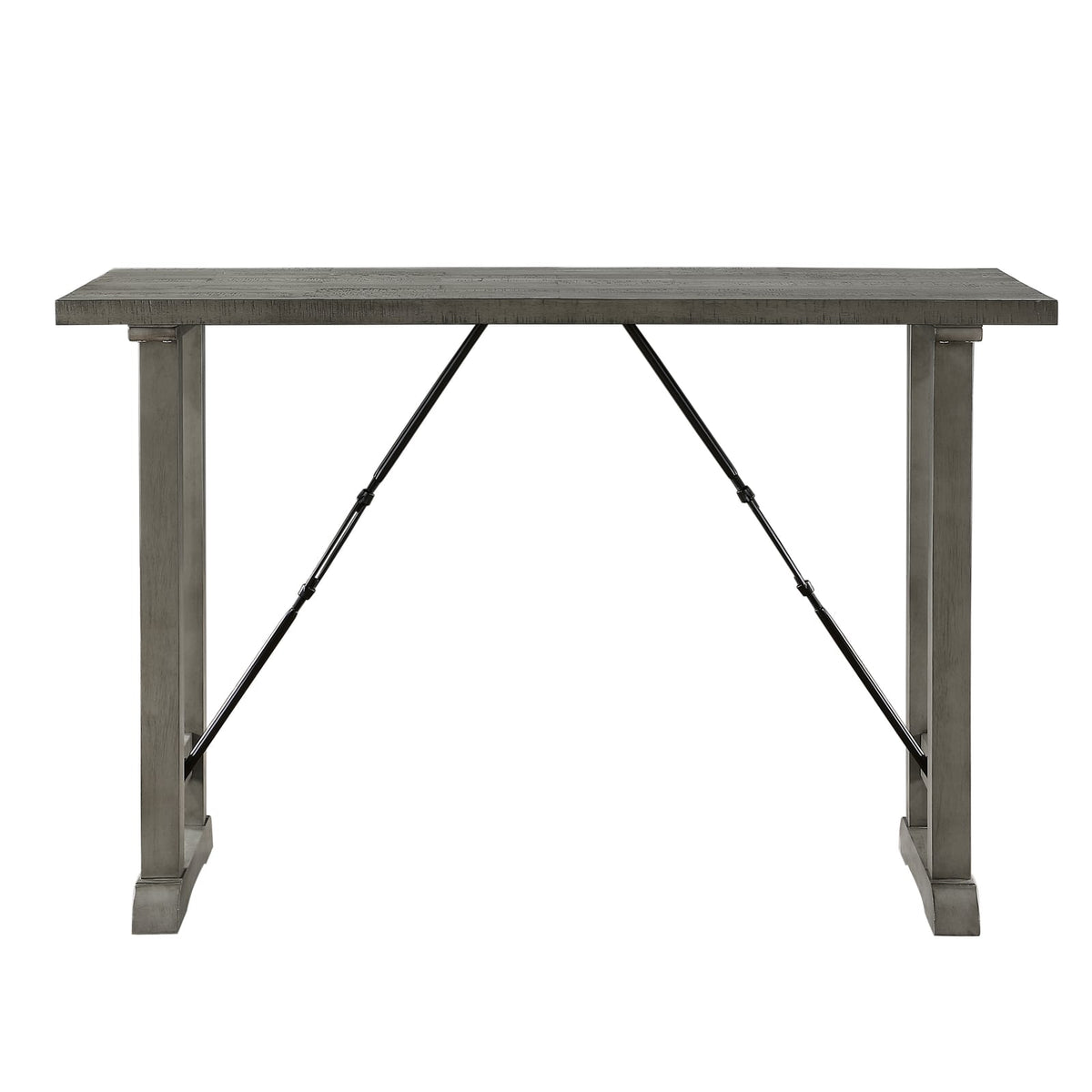 Light Gray Rectangular Dining Table - Seats 4