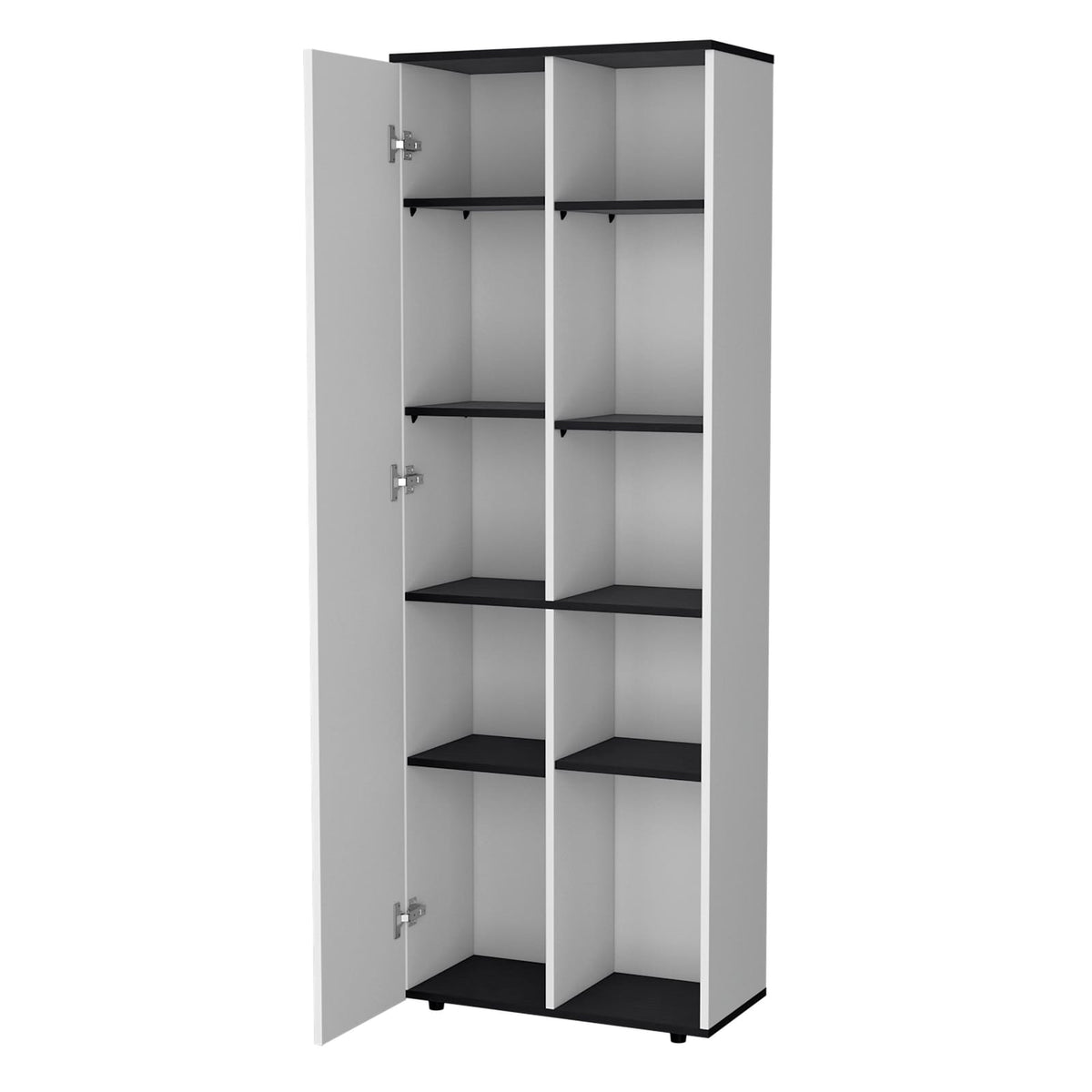 Multi Color Particle Board Kitchen Storage Cabinet with 10 Shelves