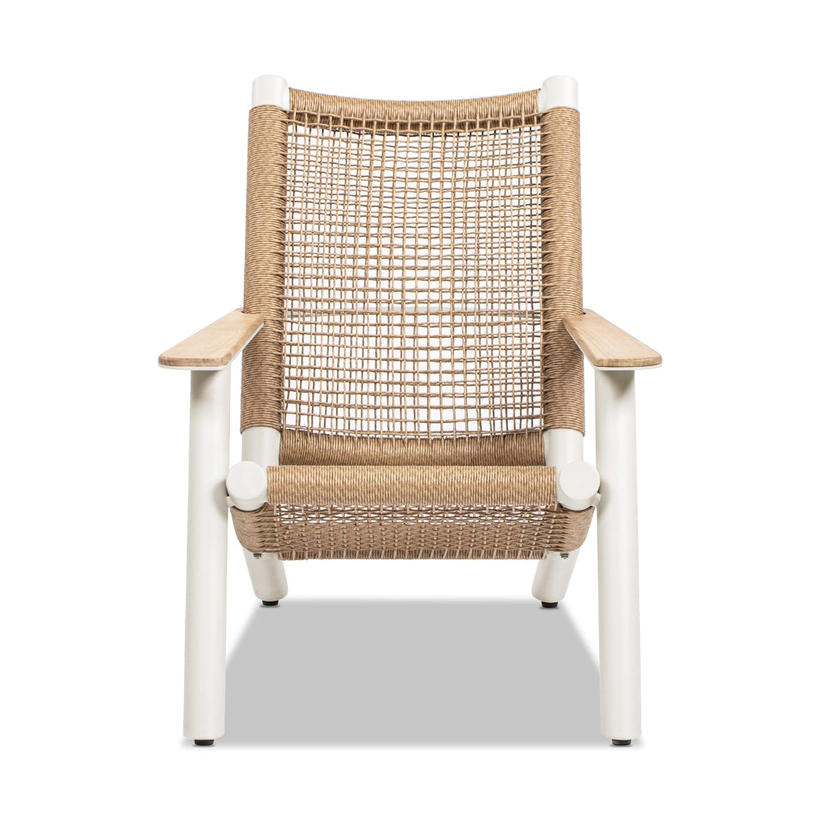 Beige Aluminium Patio Adirondack Chair - Outdoor Lounge