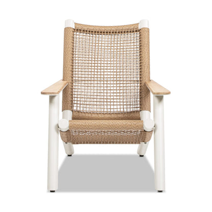 Beige Aluminium Patio Adirondack Chair - Outdoor Lounge