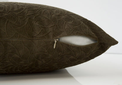 Green Velvet Throw Pillows Set of 2, 18x18 Inches Accent Cushions