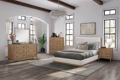 6 Drawer Dresser in Latte Finish - Solid Wood MDF