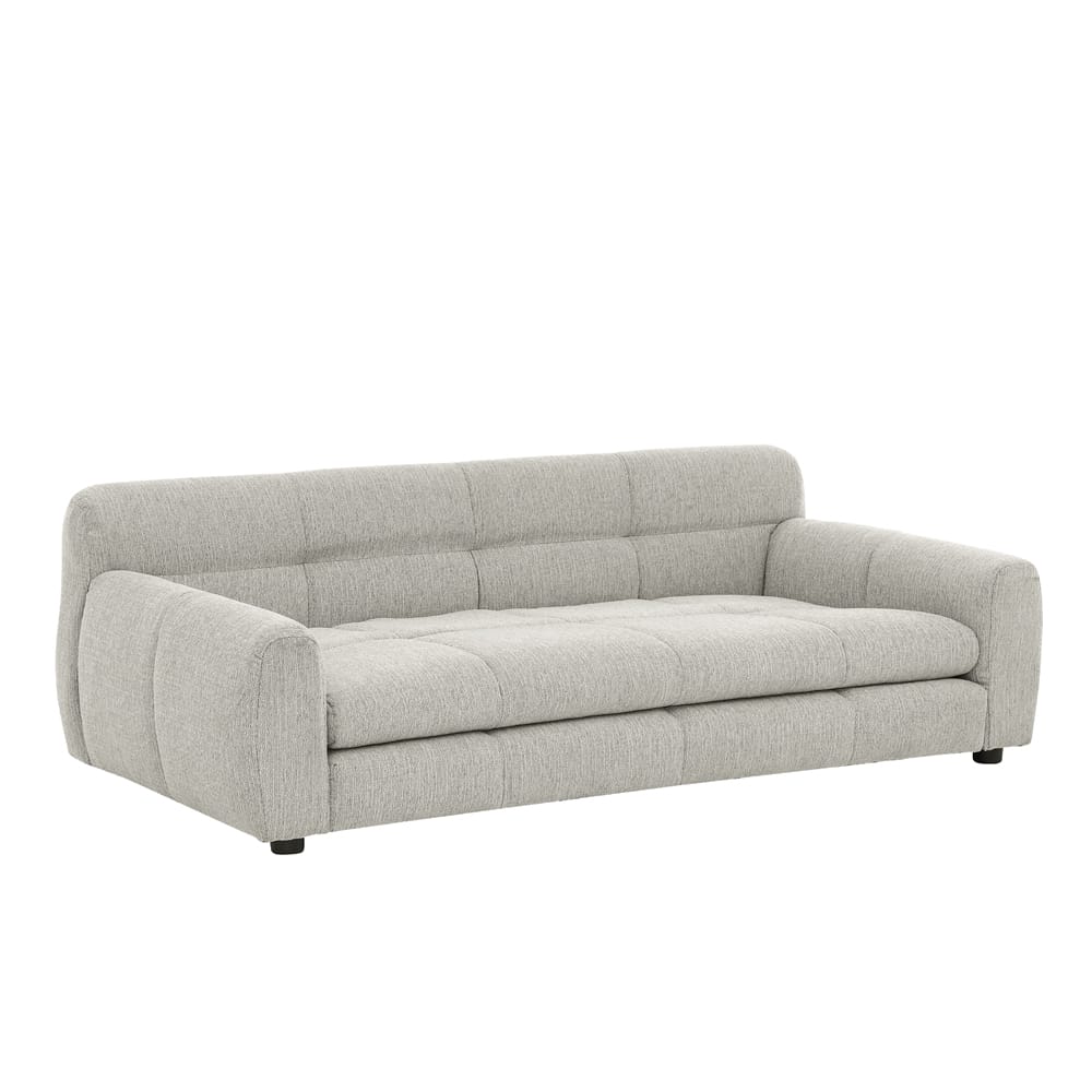 Large Beige Foam Dog Sofa Bed - Oversized Pet Furniture