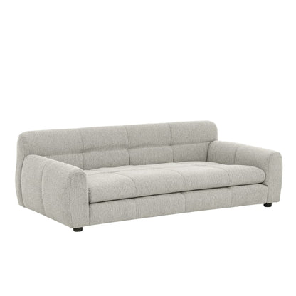 Large Beige Foam Dog Sofa Bed - Oversized Pet Furniture