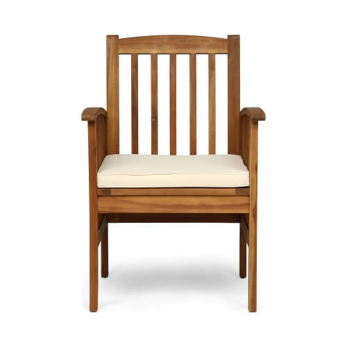 Teak Acacia Wood Dining Set - 6 Seat Patio Table