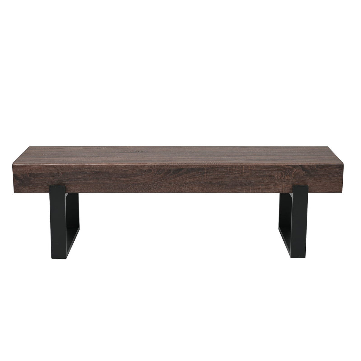 59" Dining Bench - Farmhouse Style, MDF & Metal