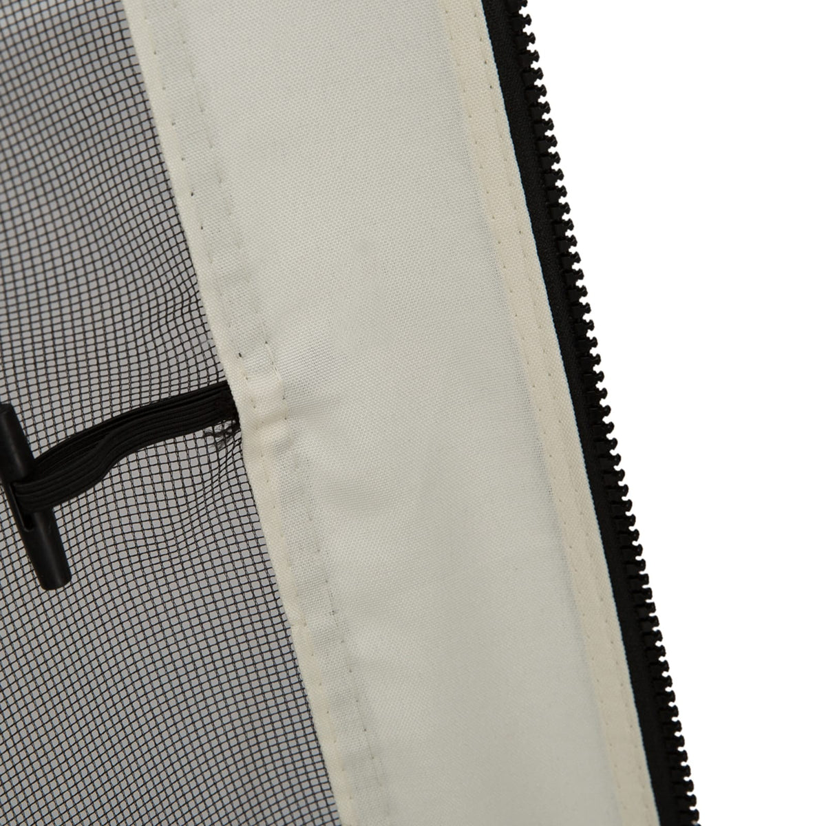 White Polyester Gazebo Netting Screen for Patio and Poolside Areas