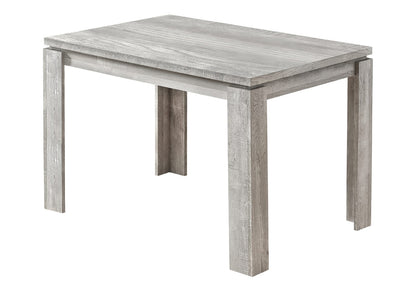 Grey Dining Table - Seats 4, 47 Inch Rectangular for Dining Room