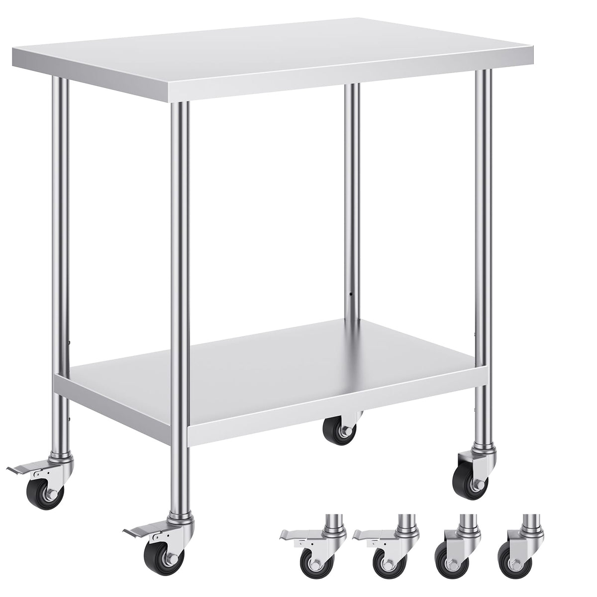 24 x 36 Stainless Steel Work Table - Silver for Living Room