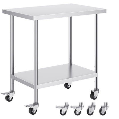 24 x 36 Stainless Steel Work Table - Silver for Living Room