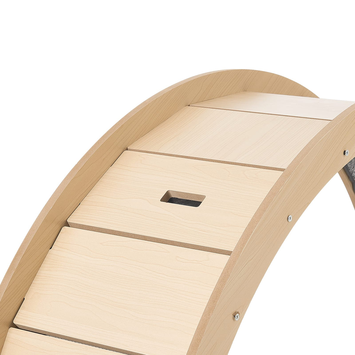 Cat Exercise Wheel - 48 Inch Wooden Running Wheel for Cats, Quiet Treadmill with
