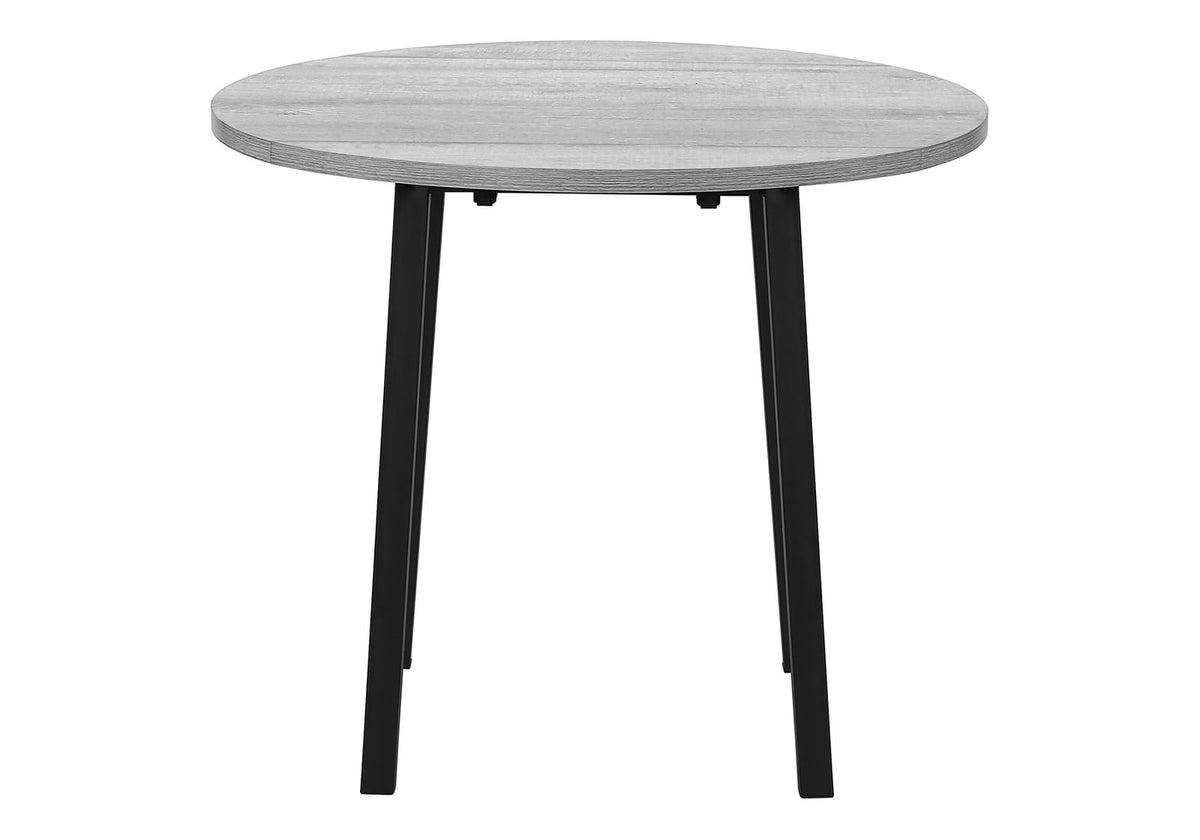 Grey Drop Leaf Dining Table Set with 2 Chairs for Kitchen for Dining Room