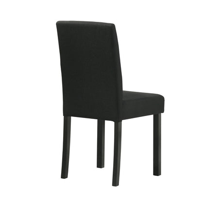 Black Wood Dining Chair Set of 4 for Kitchen Dining Room