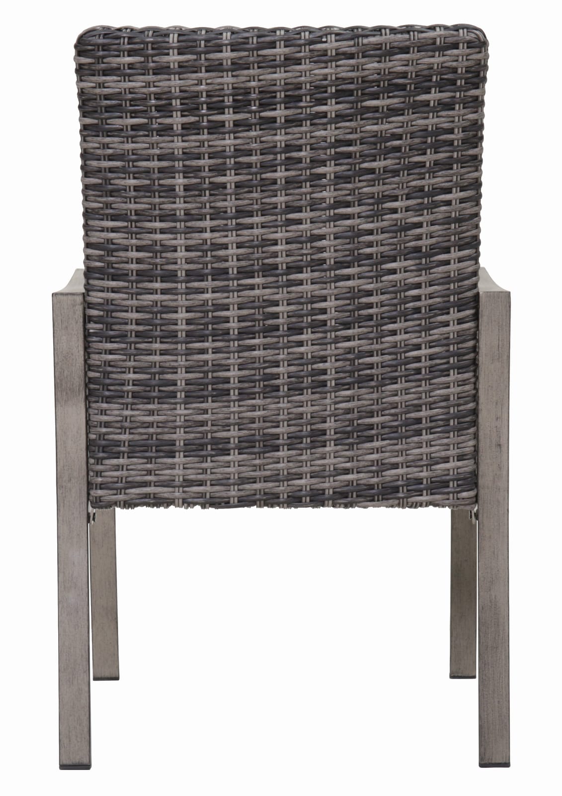 Brown White Outdoor Dining Chairs - 2 Piece Patio Set