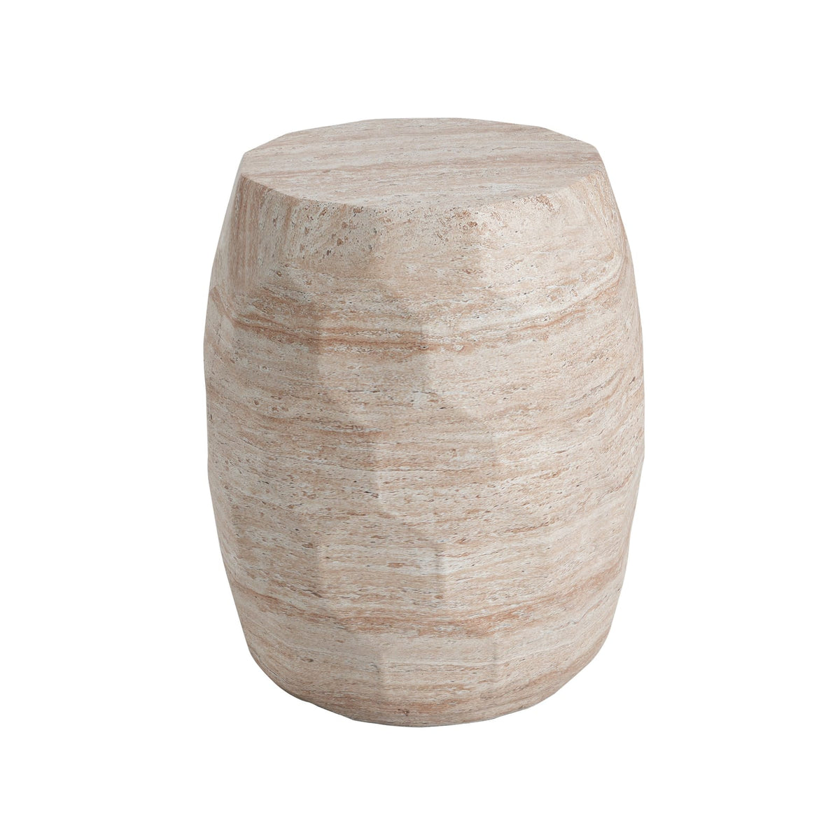 Lightweight Concrete Side Table - Beige Outdoor/Indoor Table