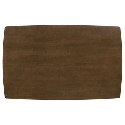 Mid-Century Modern Brown Dining Table - 48" Rectangular