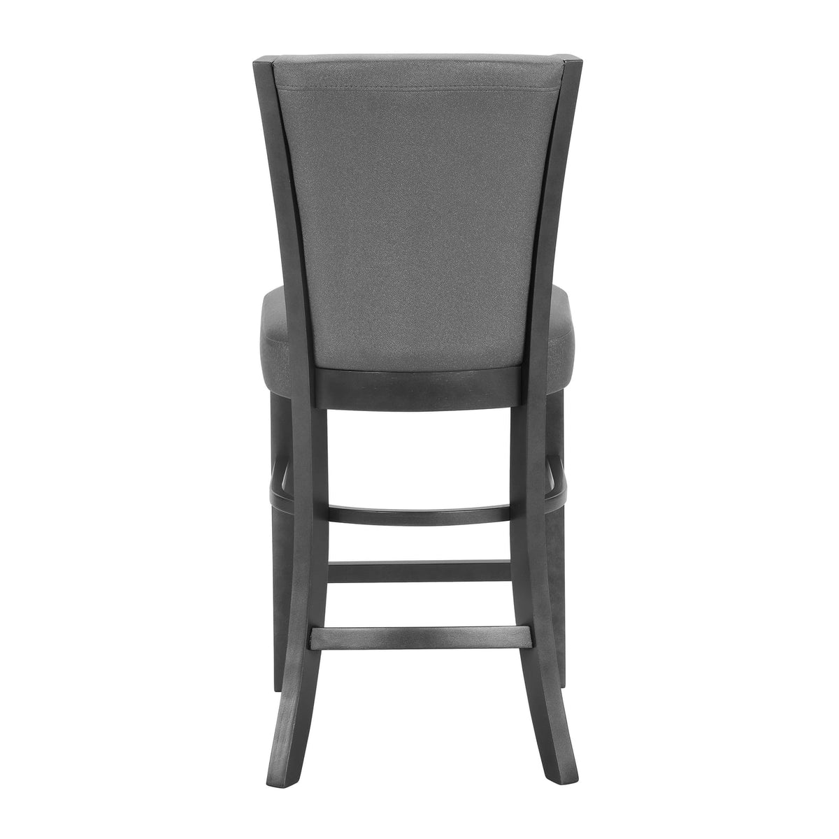 Gray Upholstered Dining Chairs - Set of 2 Counter Height