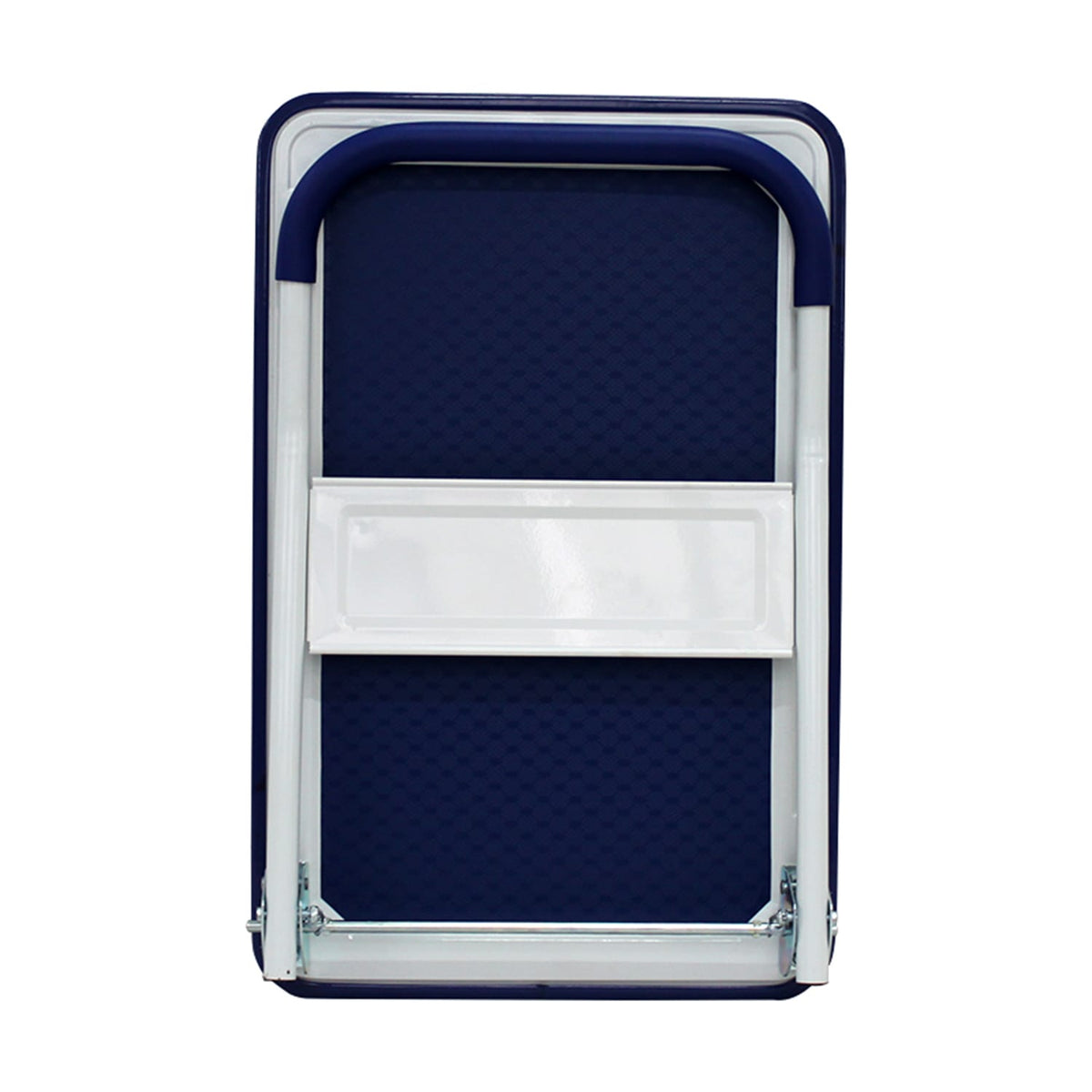 Blue Steel Folding Hand Truck for Heavy Duty Warehouse Storage