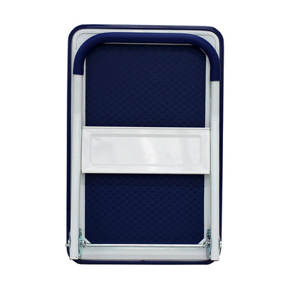 Blue Steel Folding Hand Truck for Heavy Duty Warehouse Storage