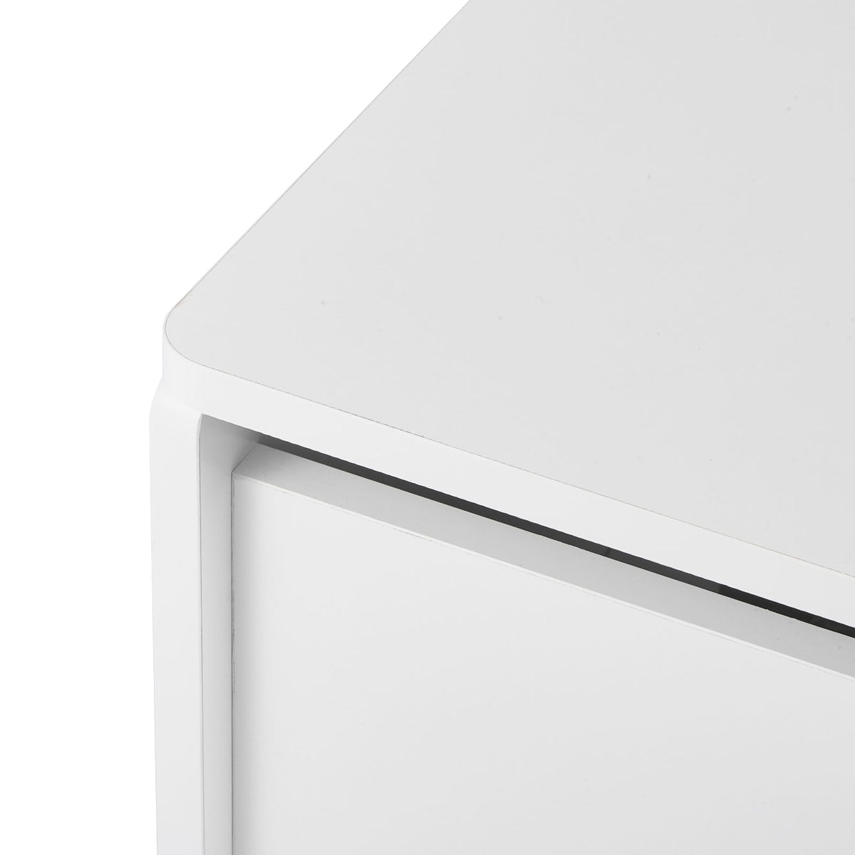 White Kids Storage Bench - MDF Toy Box with Backrest