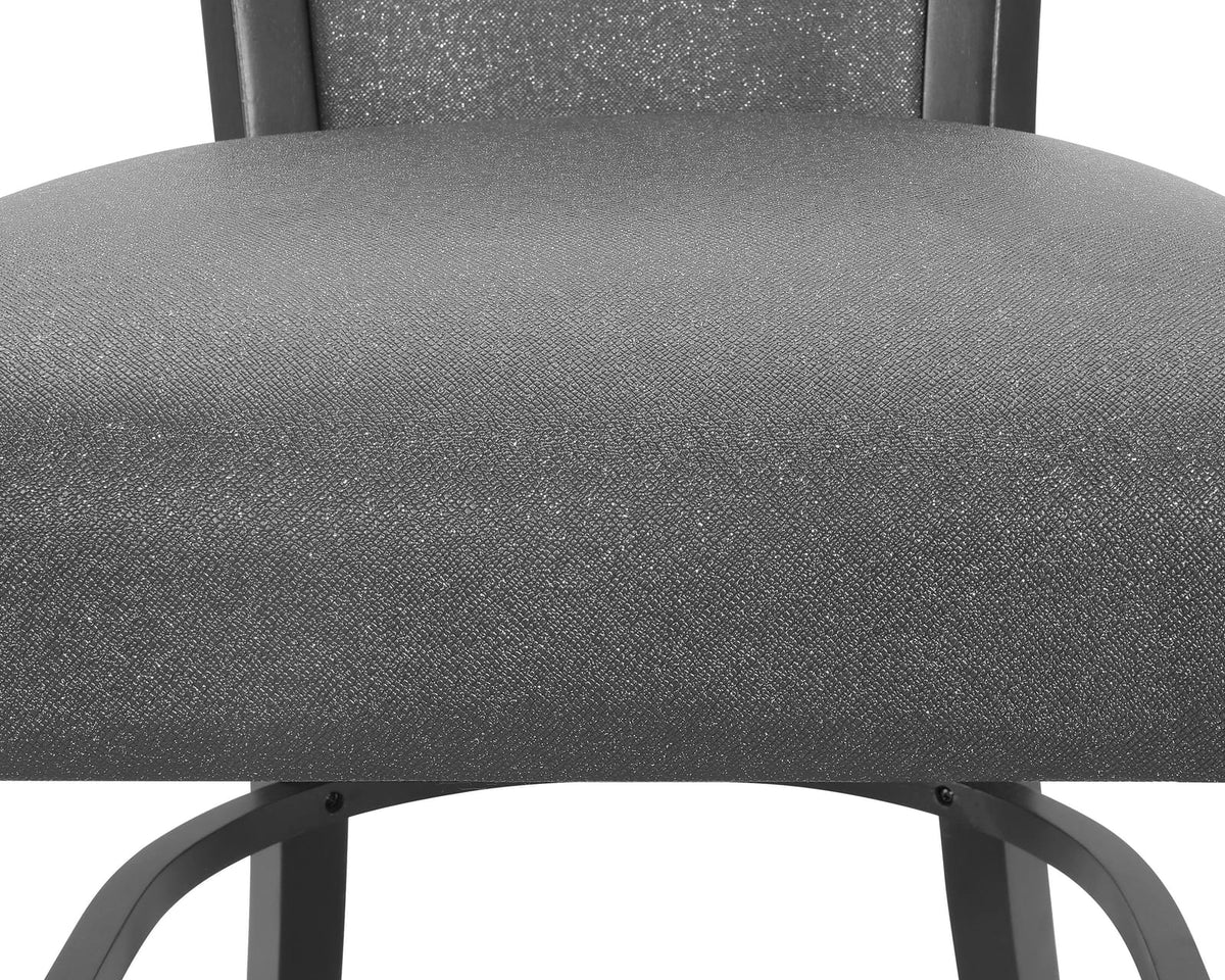 Gray Upholstered Dining Chairs - Set of 2 Counter Height