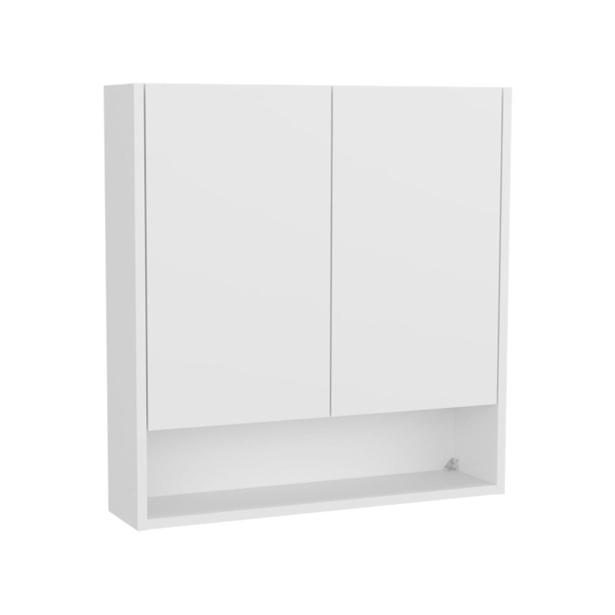 Wall Mounted White Bathroom Medicine Cabinet with 4 Shelves
