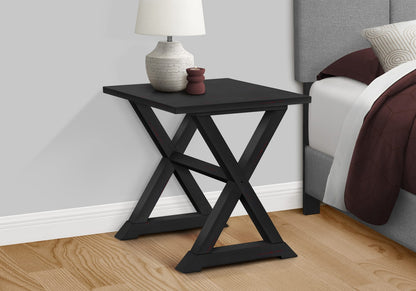 Black Accent Table - End Side Nightstand