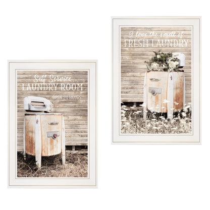2 Piece Farmhouse Wall Art Set - Modern Decor for