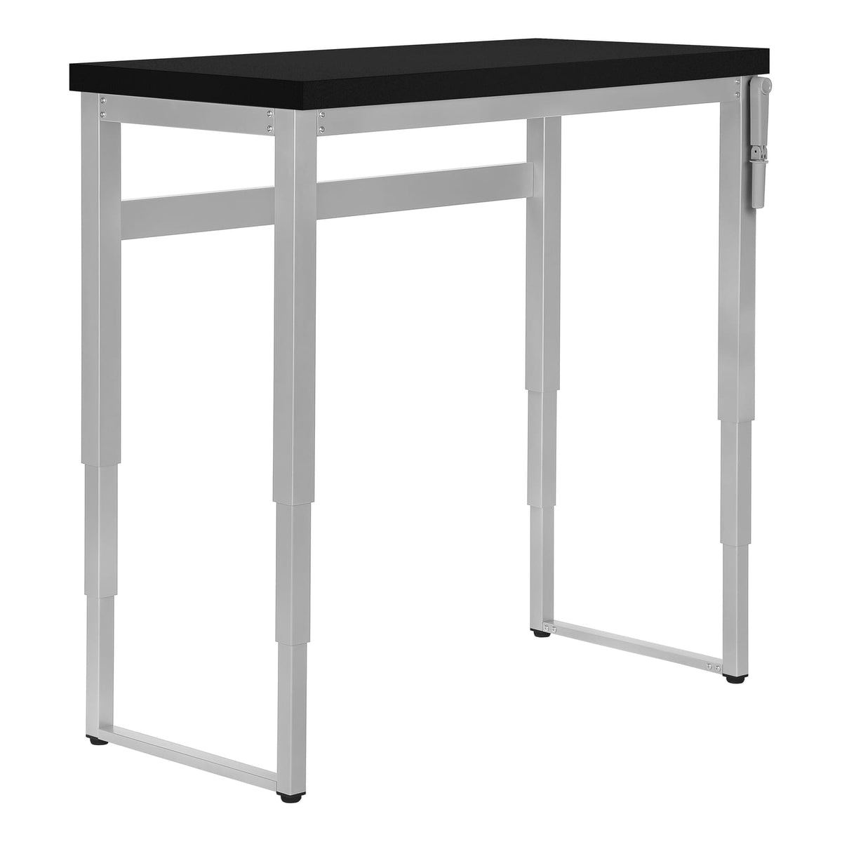 Adjustable Computer Desk - Black Laminate, 48"L Workstation