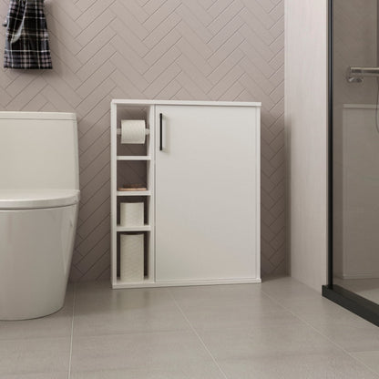 Freestanding White Medicine Cabinet for Bathroom Storage Renovation