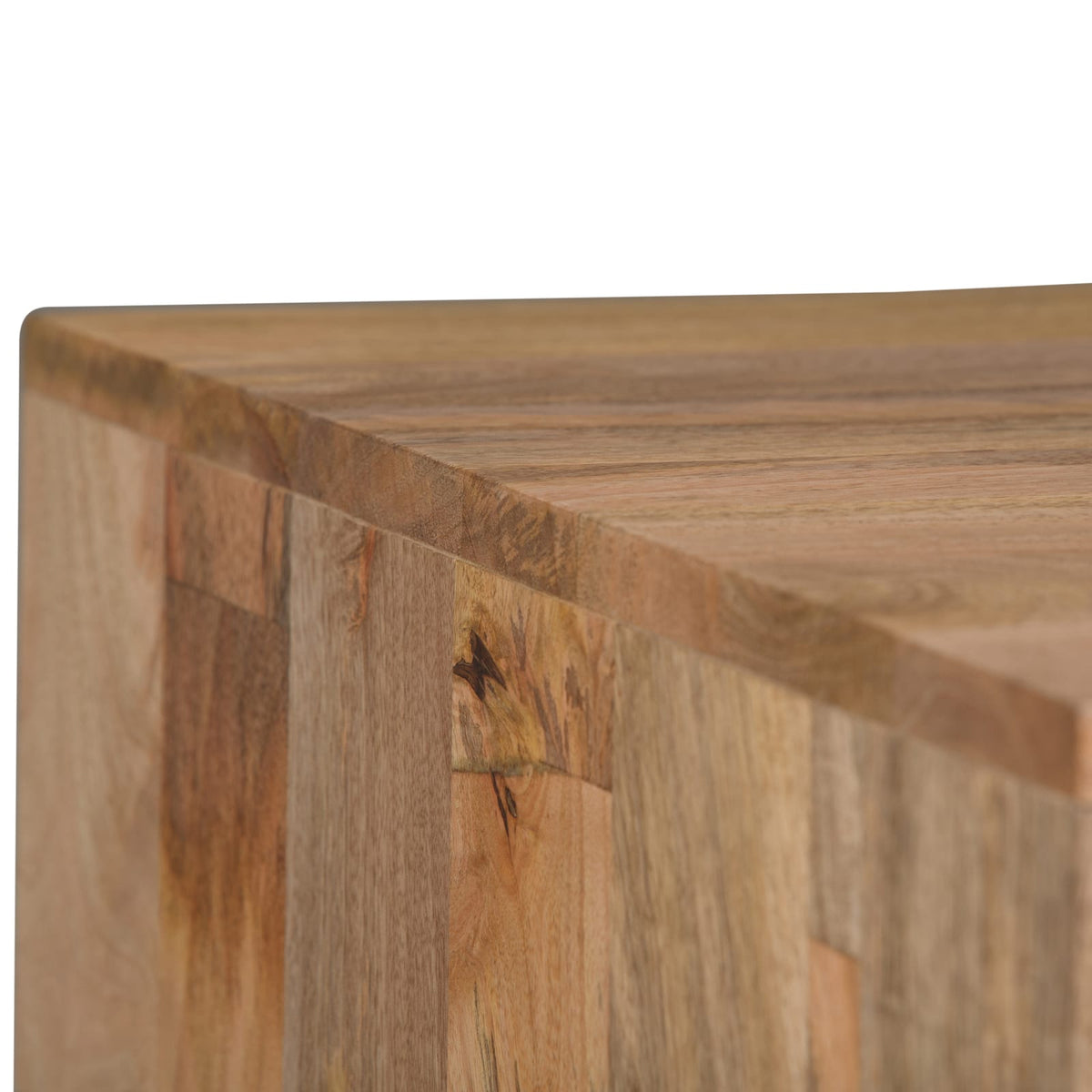 Hunter End Table - Natural Light Brown Wood