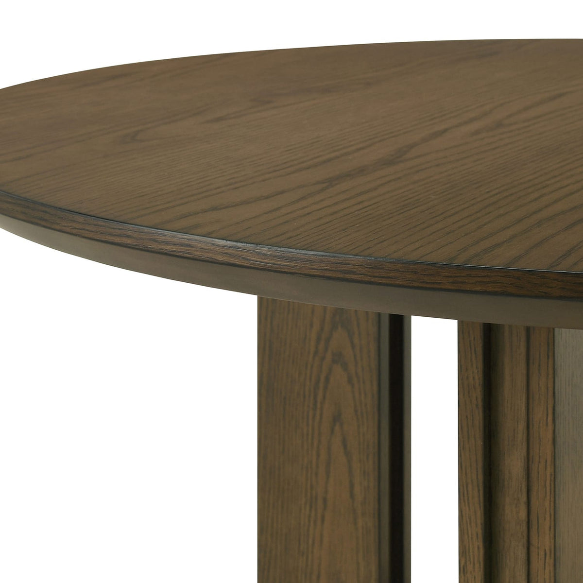 Crispin Brown Round Counter Height Dining Table - 4 Seats