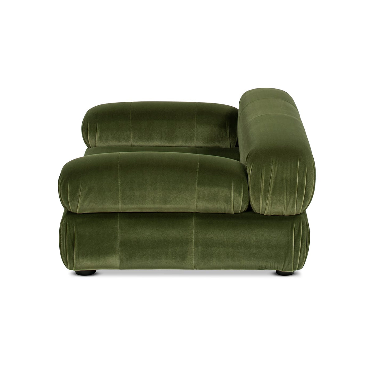 Small Velvet Pet Bed Olive Green Sofa Style For Dogs