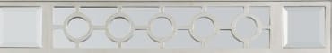 Silver Rectangular Vanity Mirror with Storage