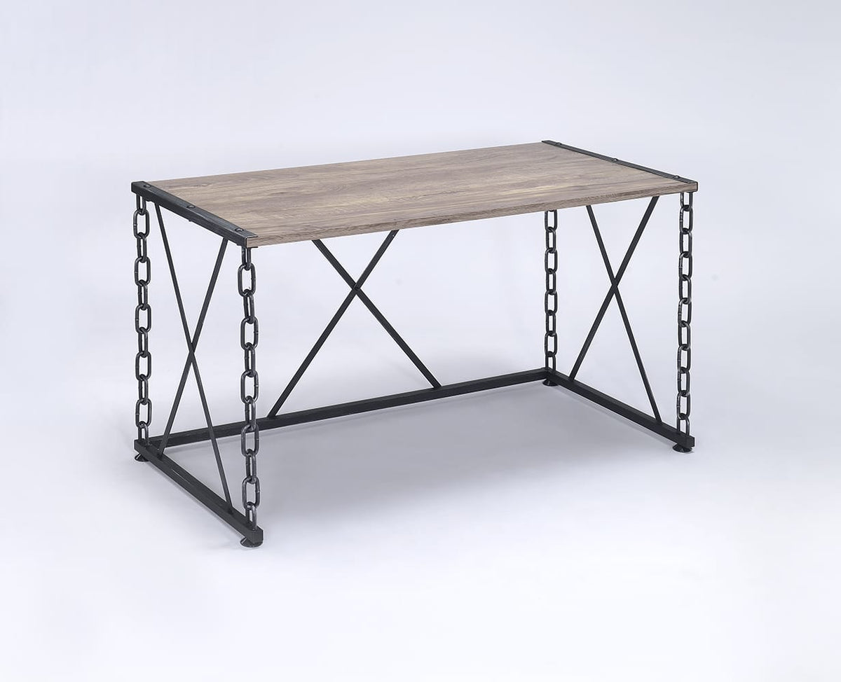 Black Oak Writing Desk - Rectangular Office Table