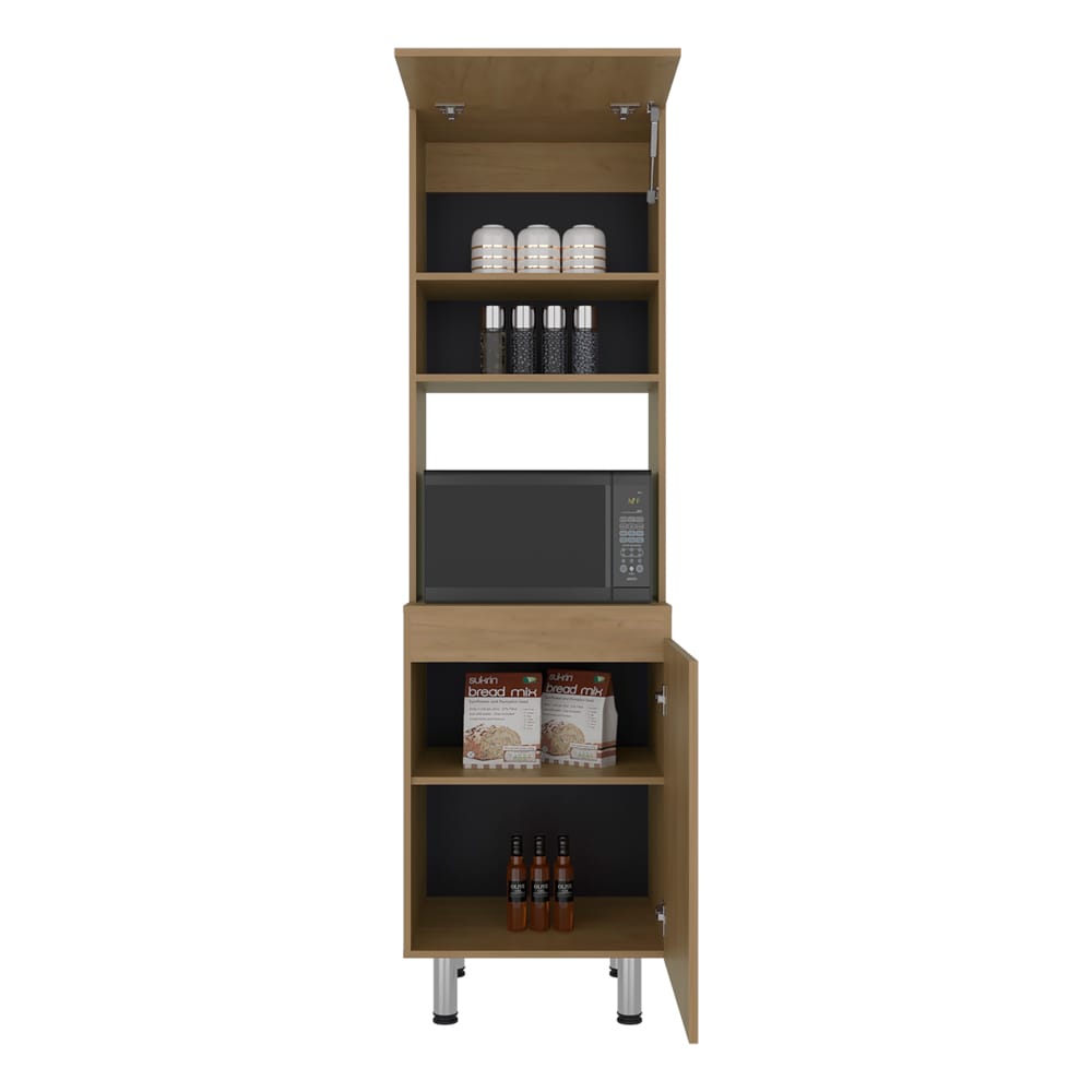 Soham Kitchen Pantry - Beige Engineered Wood Island