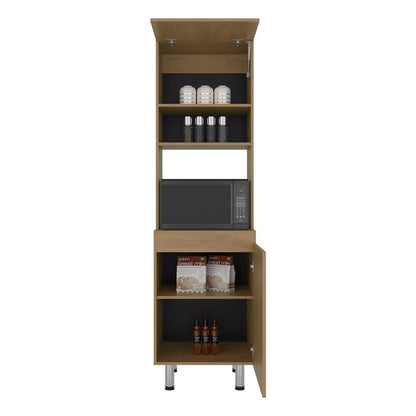 Soham Kitchen Pantry - Beige Engineered Wood Island