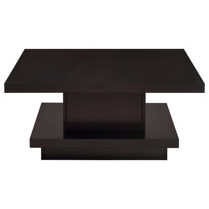 Cappuccino 3-Piece Square Coffee & End Table Set - Engineered Wood