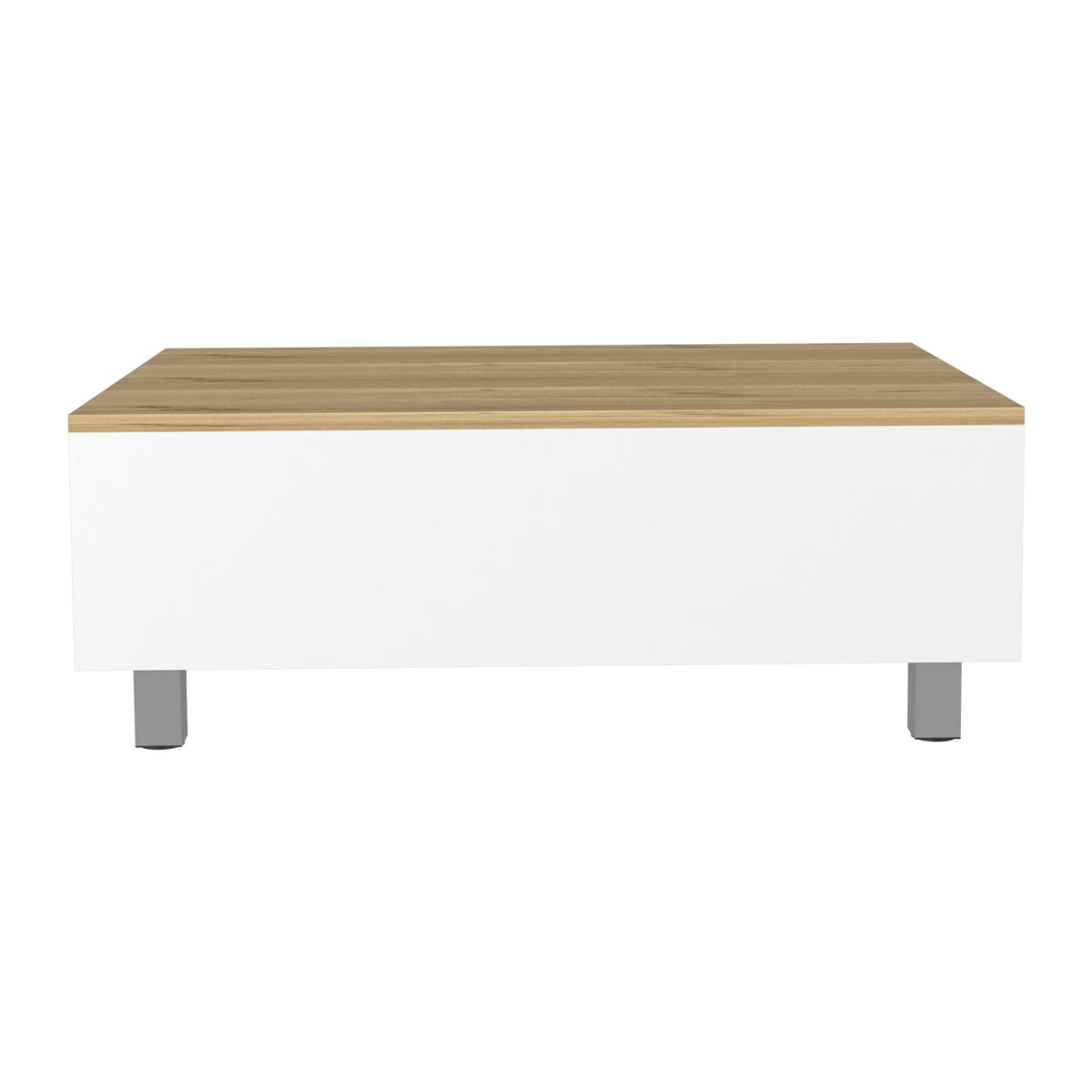 Modern White Lift Top Coffee Table with Storage for Living Room