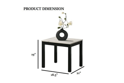 Contemporary White Table Set - Coffee & End Tables