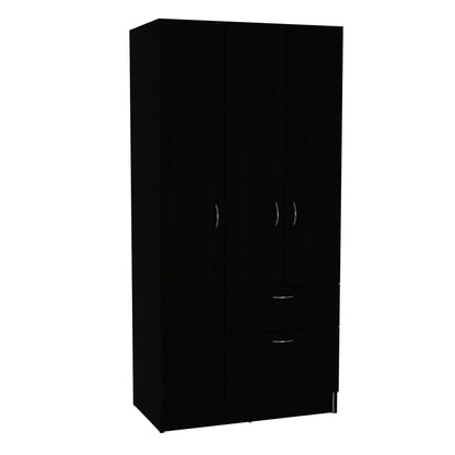 Armoire Cobra - White & Black Bedroom Armoire