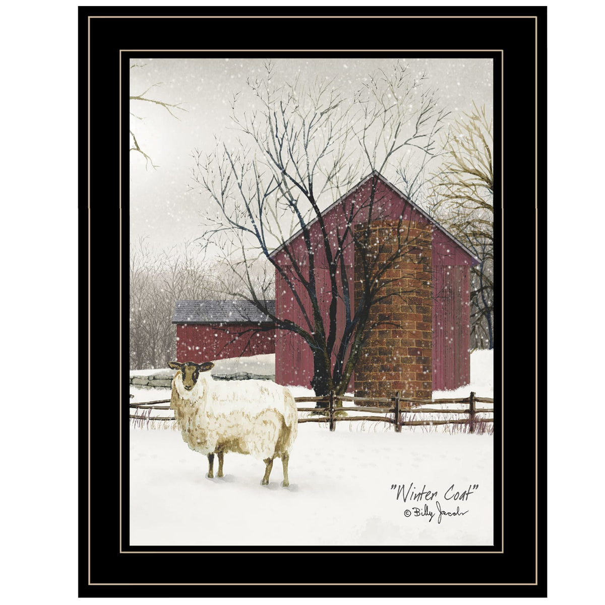 Trendy Winter Coat Framed Wall Art - Modern Home Decor Print