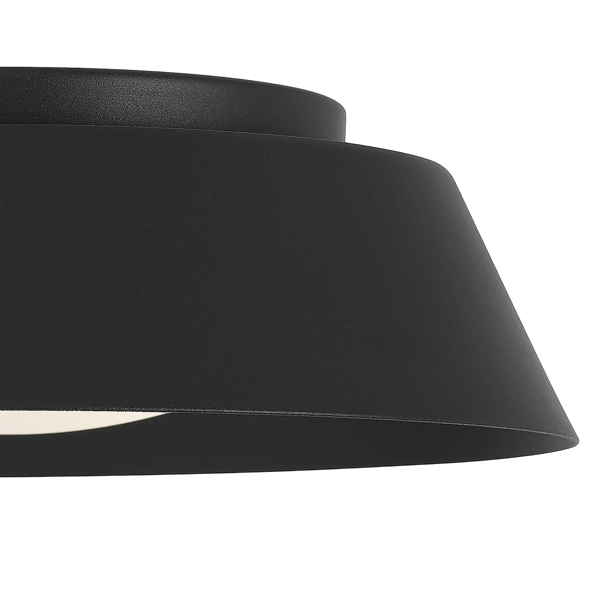 Black LED Flush Mount Ceiling Light Fixture