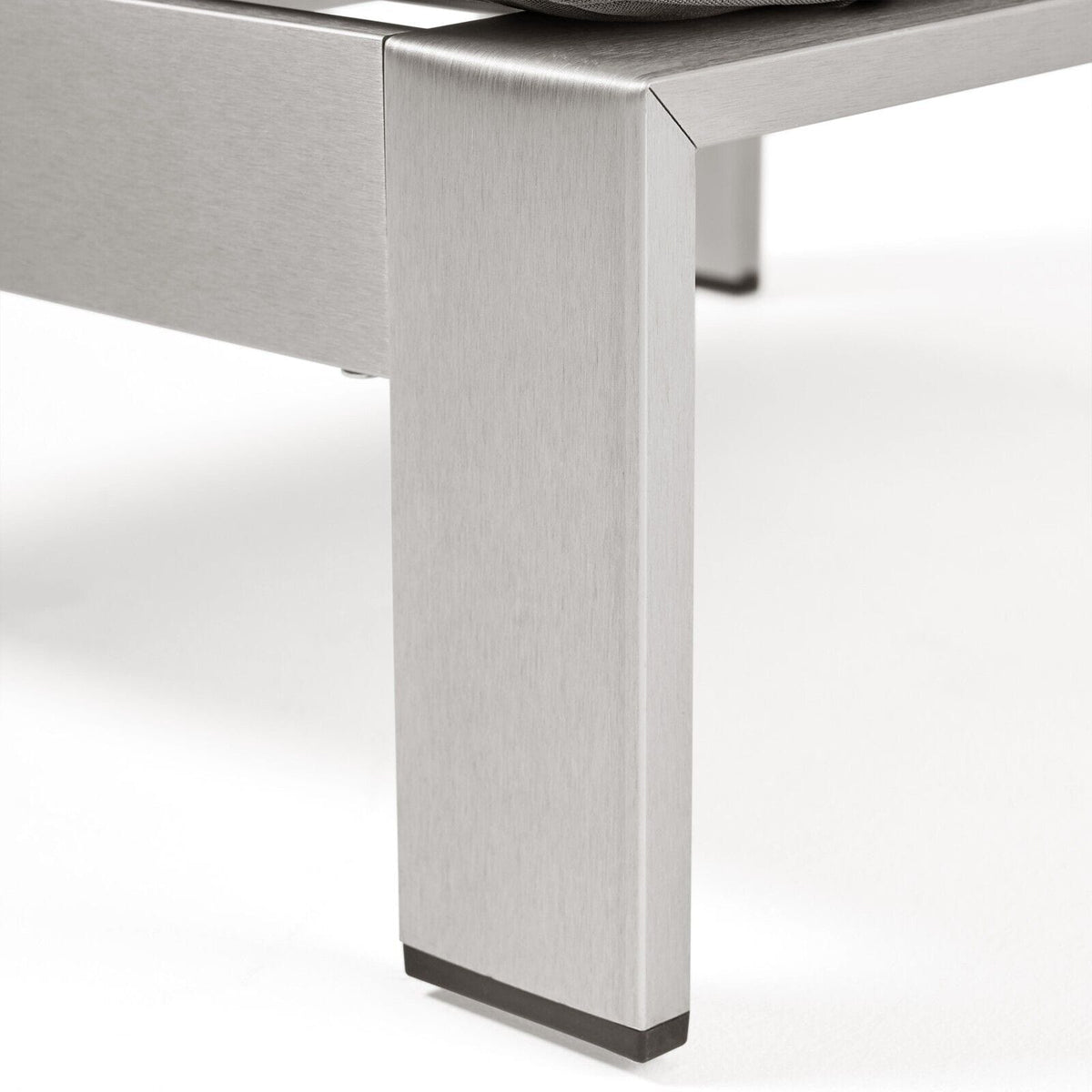 Khaki Aluminum Patio Armless Chair - Outdoor Seating