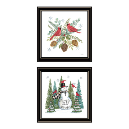 Trendy Framed Wall Art - Multicolor Vignette Friends