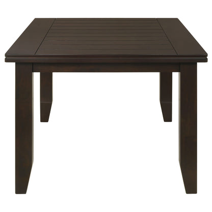Espresso Cappuccino Rectangular Dining Table 66" x 42"