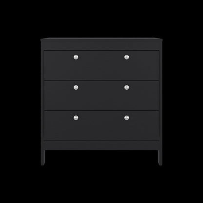 Wenge 3-Drawer Chest - Bedroom Storage